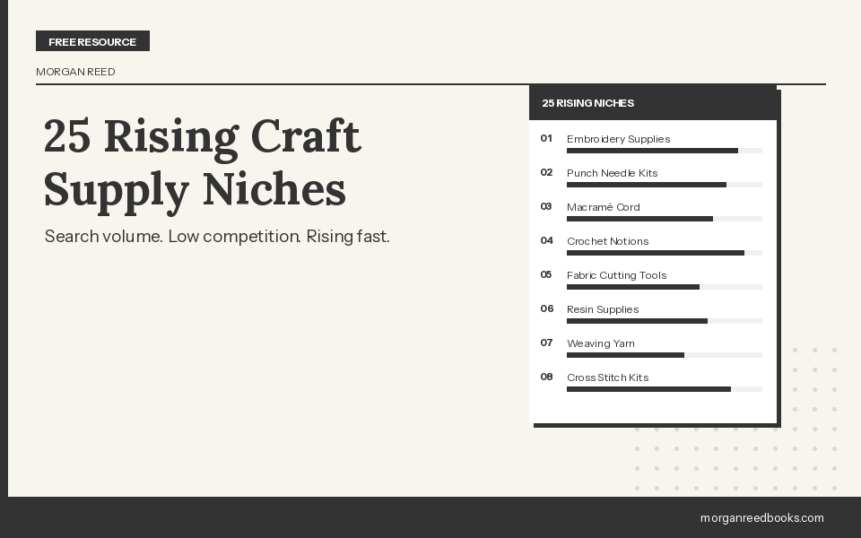 25 Rising Craft Supply Niches